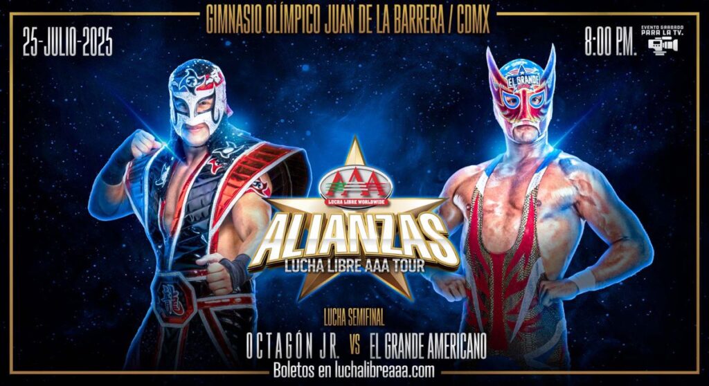 Lucha Libre AAA Alianzas 25 de Julio 2025 Repeticion