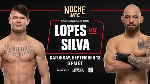 UFC Fight Night Lopes vs Silva 13 de Septiembre 2025 En Vivo Y Repetición